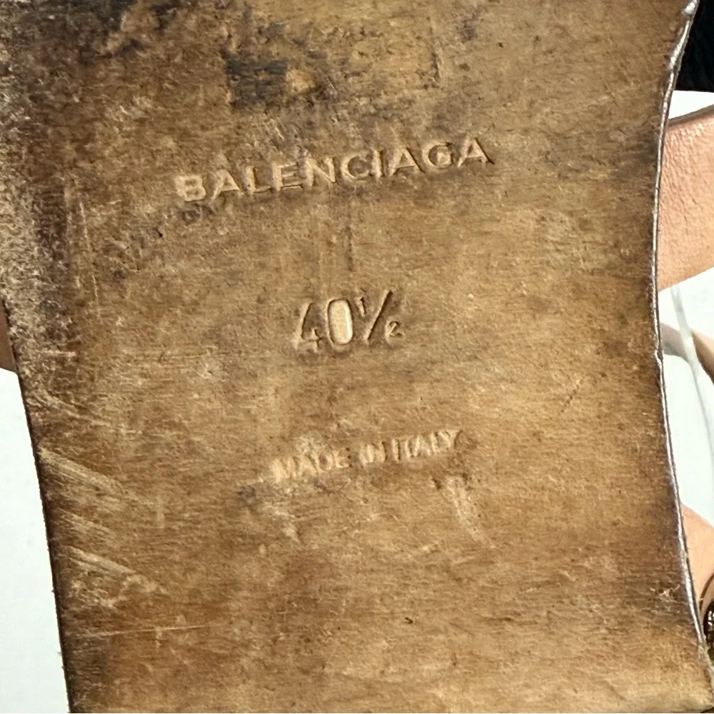 Balenciaga Tan Studded Gladiator Sandals - Picture 11 of 11